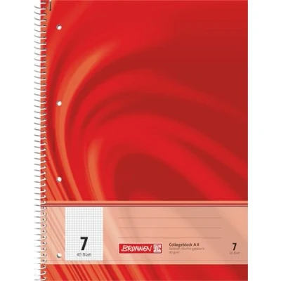 Imagen de Baier &amp; Schneider Vivendi Cuaderno (con muelle de espiral, 4 orificios, 90 g/m², A4, a rayas, 7 hojas)