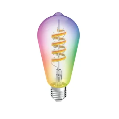 Imagen de Hama Filamento LED Inteligente E27 ST64, WLAN, Mate, 4,9 W, RGBW