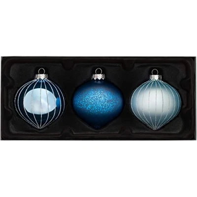 Imagen de WeRChristmas Bolas de Cristal (3 Unidades), Color Azul