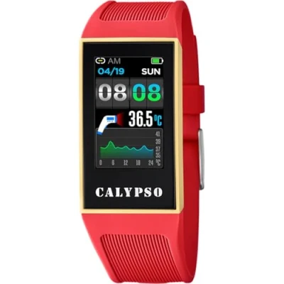 Imagen de CALYPSO Reloj Modelo K8502/3 de la colección SMARTWATCH, Caja 23,80/41,30 mm con Correa Caucho Fucsia para señora