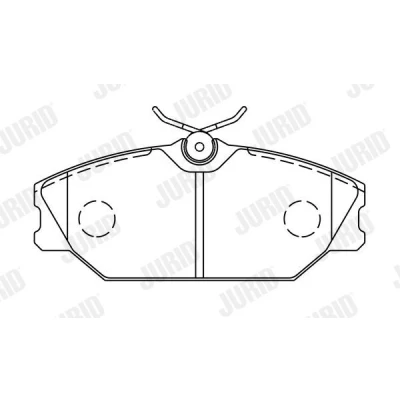 Imagen de JURID 573008J Juego de pastillas freno no preparado para indicador desgaste con accesorios RENAULT: CLIO 2, Scénic 1, LAGUNA 1