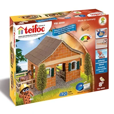 Imagen de Teifoc Steinbaukästen konstruktionsspielzeug Big Horse Stable, Multi Color, Multicolor (Eitech GmbH T4950)