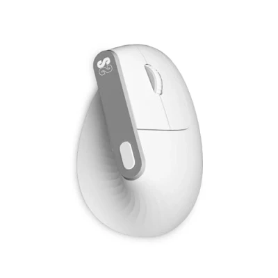 Imagen de Ratón Inalámbrico Vertical Subblim Nature Ergo Dual Con Batería Recargable Blanco