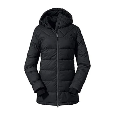 Imagen de Schöffel Parka aislada Boston L Impermeable y Resistente al Viento, Abrigo de Invierno Funcional Elegante, Mujer, Negro, 34