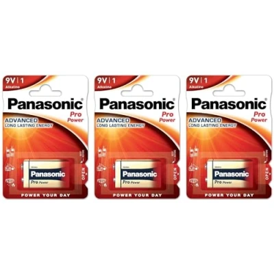 Imagen de Pilas 9V Panasonic 6 LR 61 Pro Power, 1 ud