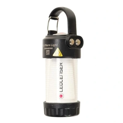 Imagen de Ledlenser Linterna LED ML4 Warm Light, batería 14500 recargable, 300 lúmenes, antideslumbrante (patentado), hasta 40h de duración, luz roja, funcionamiento posible con 1 pila AA, mosquetón, exteriores