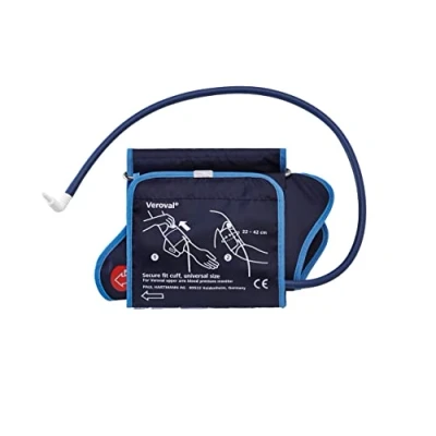 Imagen de VEROVAL, Manguito para Tensiómetro de Brazo, Brazalete Repuesto Medidor Tensión Arterial, Diseño Ergonómico y Sistema Pull Up, Aplicación Fácil Segura, Talla Universal (22 42 cm)