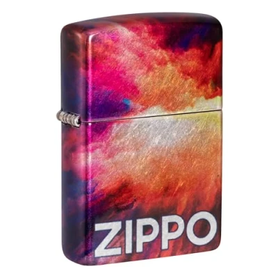 Imagen de Zippo Tie Dye Design 540 Tumbled Chrome Pocket Lighter