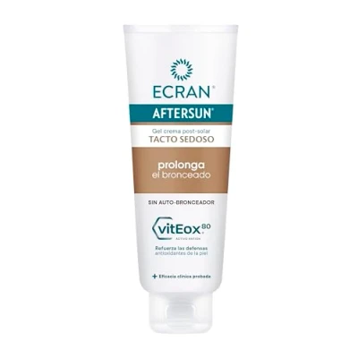 Imagen de Ecran Aftersun Prolongador del Bronceado Crema Postsolar sin Autobronceador que Calma, Alivia y Repara la Piel Textura Gel crema, Máximo Frescor, Fórmula con VitEox 80 250 ml