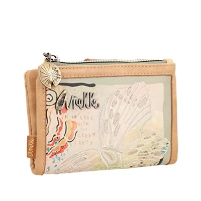 Imagen de Anekke Billetero de Mujer con Protección RFID Billetera Mediana Polipiel Cierre Cremallera Amazonia Accesorios y Complementos 15x10x3 cm