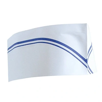 Imagen de García de Pou 155.05 Gorros Ajustables Barco Franjas, 28 cm, Set 100, Azul y Blanco