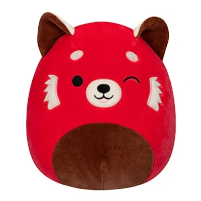 Imagen de Squishmallows Peluche oficial de Kelly 20,3 cm con diseño panda rojo guiñando el ojo Cici