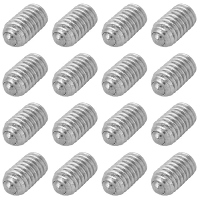 Imagen de M6 Tornillo de Émbolo Resorte Bola, 20Pcs Rosca Allen Localización Husillo Bola Acero Inoxidable Sujetador, para Equipos Neumáticos Lubricación (M6*10)