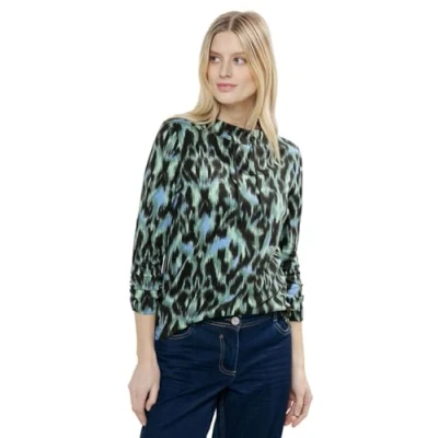 Imagen de CECIL AOP Collar de pie con Puerta gathe, Mujeres, Strong Khaki, L
