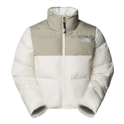 Imagen de THE NORTH FACE NF0A89JC4QI W CROPPED SAIKURU Jacket Mujer WHITE DUNE/CLAY GREY Tamaño M