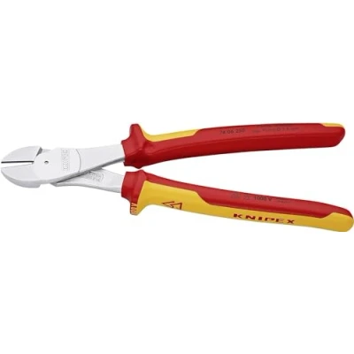 Imagen de Knipex Alicates de corte diagonal fuerza cromado, aislados con fundas multicomponentes, según norma VDE 250 mm 74 06
