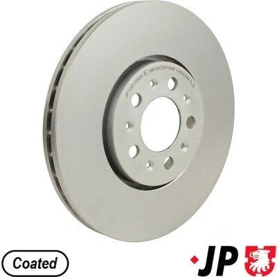 Imagen de JP GROUP 1163109000 Disco de freno Eje delantero 288 25 5 ventilado revestido SEAT: Leon I Hatchback, Ibiza 3, Toledo 2 Limousine, VOLKSWAGEN: Golf 4