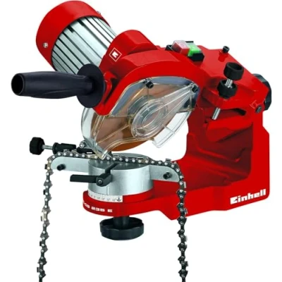 Imagen de Einhell GC CS 235 E Afilador de cadenas motosierra eléctrica con cable. Ralentí 3000 RPM, 230 W, V 50 Hz, limitador profundidad, tensor cadena, iluminación