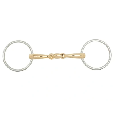 Imagen de BR Double Jointed Loose Ring Snaffle Soft Contact 12 mm Ø 70