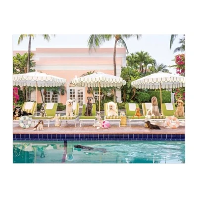 Imagen de Gray Malin Palm Beach Poolside Piece Book Box Puzzle