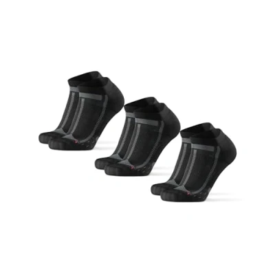 Imagen de DANISH ENDURANCE Calcetines Cortos de Running, Antiampollas, Técnicos, Deporte, para Hombre y Mujer, 3 Pack Negro/Gris 48 51