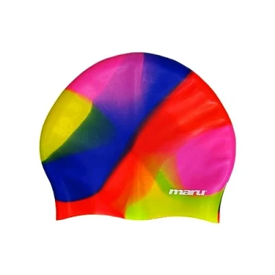 Imagen de Maru Gorro de natación Pelo Largo, 100% Silicona, Unisex para Adultos, Gorros Ligeros Hombres y Mujeres, Impermeable, cómodo Duradero
