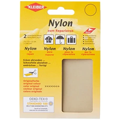 Imagen de Kleiber Tela de reparación Nailon, autoadhesiva, Color Gris Claro