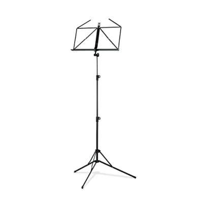 Imagen de K&amp;M 100/5 Atril Negro extensible 50 130 cm base y soporte de metal plegable