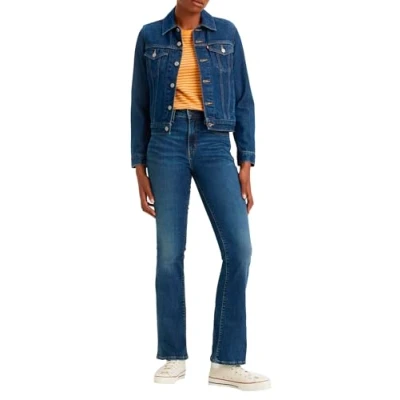 Imagen de Levi&#039;s 725 High Rise Bootcut Vaqueros, Blue Wave Dark, 28W / 34L Mujer