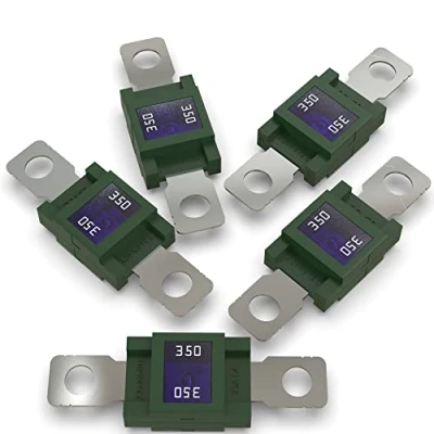 Imagen de AUPROTEC Fusible MEGA Fusibles de alta corriente atornillables 80A 500A selección: 350A Ampere verde, 5 piezas