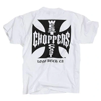 Imagen de West Coast Choppers WCC T Shirt Iron Cross Weiss L