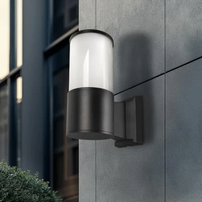 Imagen de Miratic Aplique Pared Exterior IP54 Luminaria E27 Lampara Negra Moderna para Jardín Terraza Balcón Resistente al Agua y Polvo (sin sensor de movimiento)