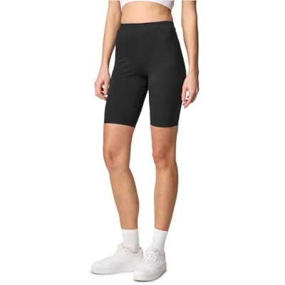 Imagen de Merry Style Mallas Cortas para Mujer Leggins por Encima de la Rodilla Leggings Cortos Pantalones Verano Mujeres Deporte Shorts MS10 200 (Negro, XS)