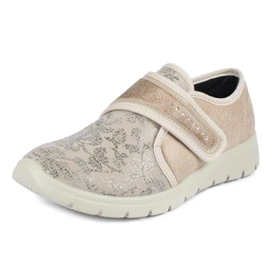 Imagen de Aerosoft Zapato de señora Stretch 19 Ancho Confortable, Plantilla extraíble, Antideslizante (Beige 24, Numeric_38)