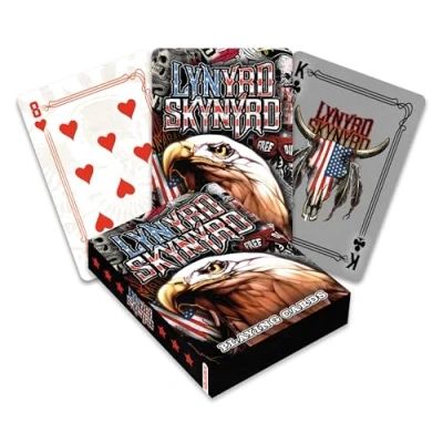 Imagen de AQUARIUS Lynyrd Skynyrd Baraja de cartas con temática para tus juegos favoritos, mercancía y coleccionables licencia oficial