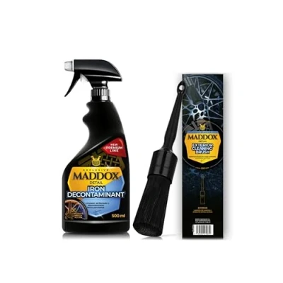 Imagen de Maddox Detail Pack Limpia Llantas, Elimina Residuos y a Fondo con el Cepillo Iron Decontaminant + Exterior Cleaning Brush (Iron Cleaning)