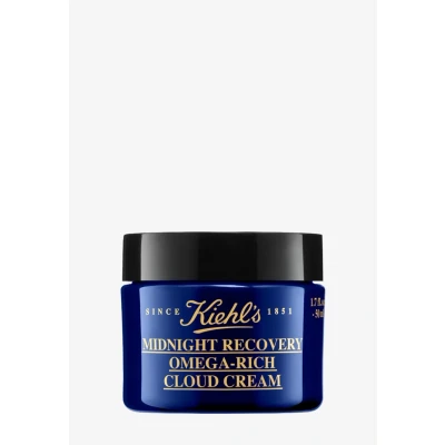 Imagen de KIEHL&#039;S Crema de noche fortificante para una piel visiblemente más gruesa y radiante por la mañana, cuidado natural con lavanda, Midnight Recovery Omega Rich Cloud Cream, 50 ml