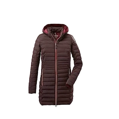 Imagen de G.I.G.A. DX mujer Parka funcional con aspecto de plumón y capucha cremallera Bacarya, plum, 40, 34275 000