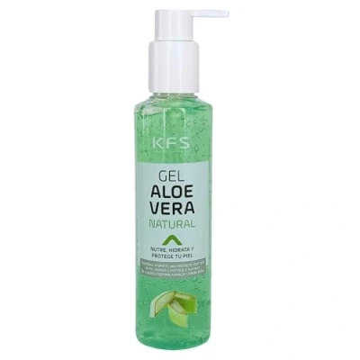Imagen de KFS PROFESSIONAL Gel de aloe vera puro natural 200 ml. Absorción inmediata y agradable textura no grasa. Nutre, hidrata, refresca cuida tu piel.