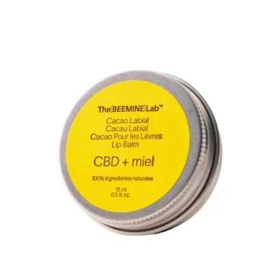 Imagen de The Beemine Lab Bálsamo labial hidratante 15ml Cannabidiol, aceite de cáñamo, cera abejas 99% ingredientes naturales Hidrata y aporta suavidad