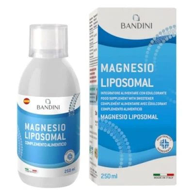 Imagen de Bandini® Magnesio liposomal 250ml pidolato alta dosificación biodisponibilidad Contra el cansancio y la fatiga Vegano, sin OGM Alternativa a las cápsulas al polvo
