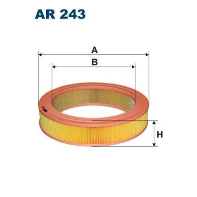 Imagen de FILTRON AR 243 Filtro de aire 59 280 Cartucho filtrante ASIA MOTORS: Rocsta SUV Cabrio, MAZDA: Serie B Pick up