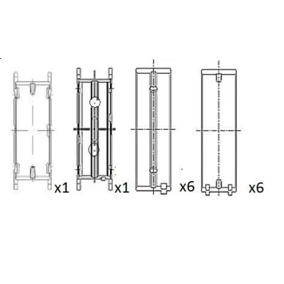 Imagen de FAI AutoParts BM1064 STD Cojinete de cigüeñal BMW: 3 Berlina, 5 Compact