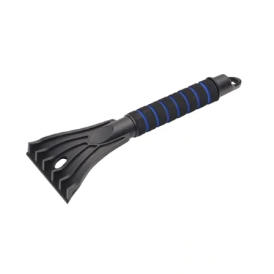 Imagen de ToM PaR Rascador Coche Rasqueta Hielo Parabrisas para Capa de y Escarcha Ergonómico, Agarre Suave No Raya Cristales ni carrocería Resistente a la Temperatura Longitud: 30 cm Azul