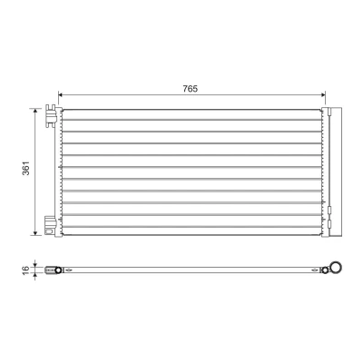 Imagen de VALEO 822637 Condensador con secador Aluminio 362 OPEL: Vivaro B Furgón, Combi, RENAULT: Trafic 3 Bus,