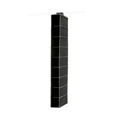Imagen de Compactor Estantería Colgante Flexible para Calzado y Ropa, 9 Compartimentos, Fijación con Velcro, hasta 6kg, Negro, Polipropileno, 15 x 30 H. 128 cm, RAN6274, PEVA, 15x30x128 cm