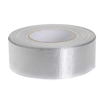 Imagen de TUKA i AKUT cinta reforzada adhesiva de aluminio con malla di rinforzo, 50mm x 50 metros, aislante autoadhesiva + refuerzo fibra vidrio autoadhesiva, TKD5022