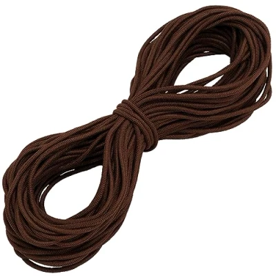 Imagen de AERZETIX C67265 Elástico decorativo redondo 25 metros diámetro 3mm color marrón oscuro