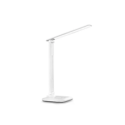 Imagen de TTBDDDYH Lámpara de Escritorio LED, Lámparas Mesa para cuidar los Ojos, Oficina Regulable sin Escalas con Puerto Carga USB,