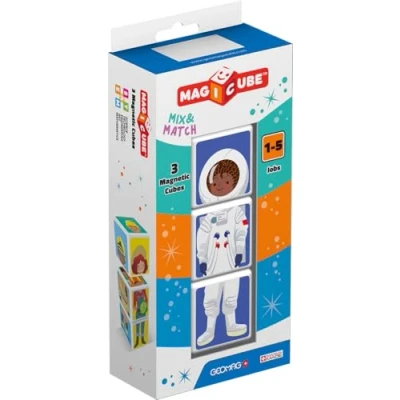 Imagen de Geomag Magicube Match &amp; Mix Juguetes de construcción, Multicolor, 3 Piezas, 112